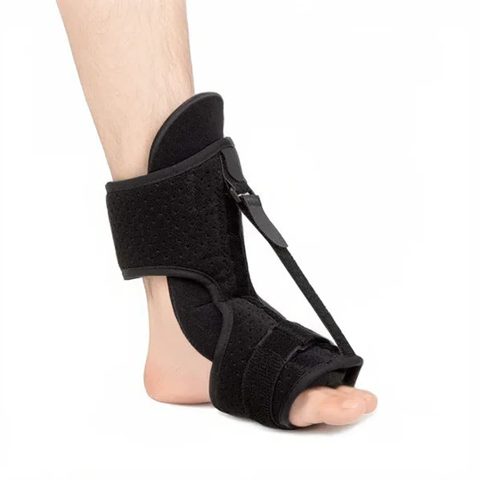 Night brace for foot pain relief. Unisex dorsal splint targets plantar fasciitis & Achilles tendonitis.