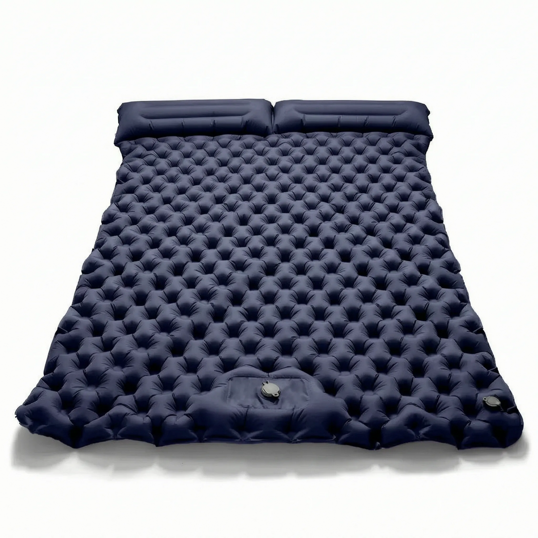 High-quality double sleeping pad, an inflatable bed perfect for comfortable two-person outdoor camping.