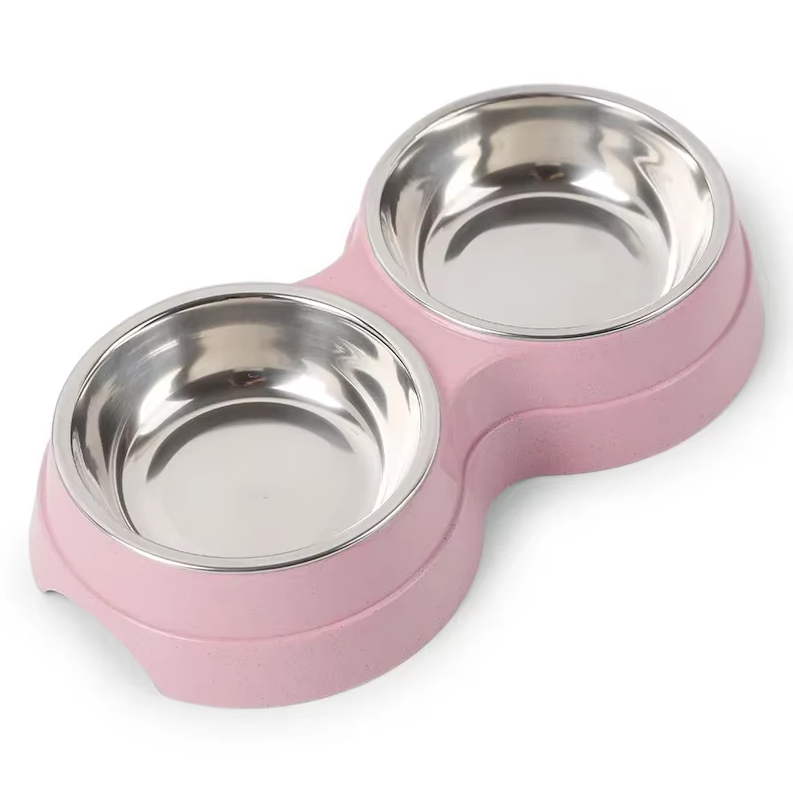 Durable pet bowls with non-slip base for easy clean dog food and drinking