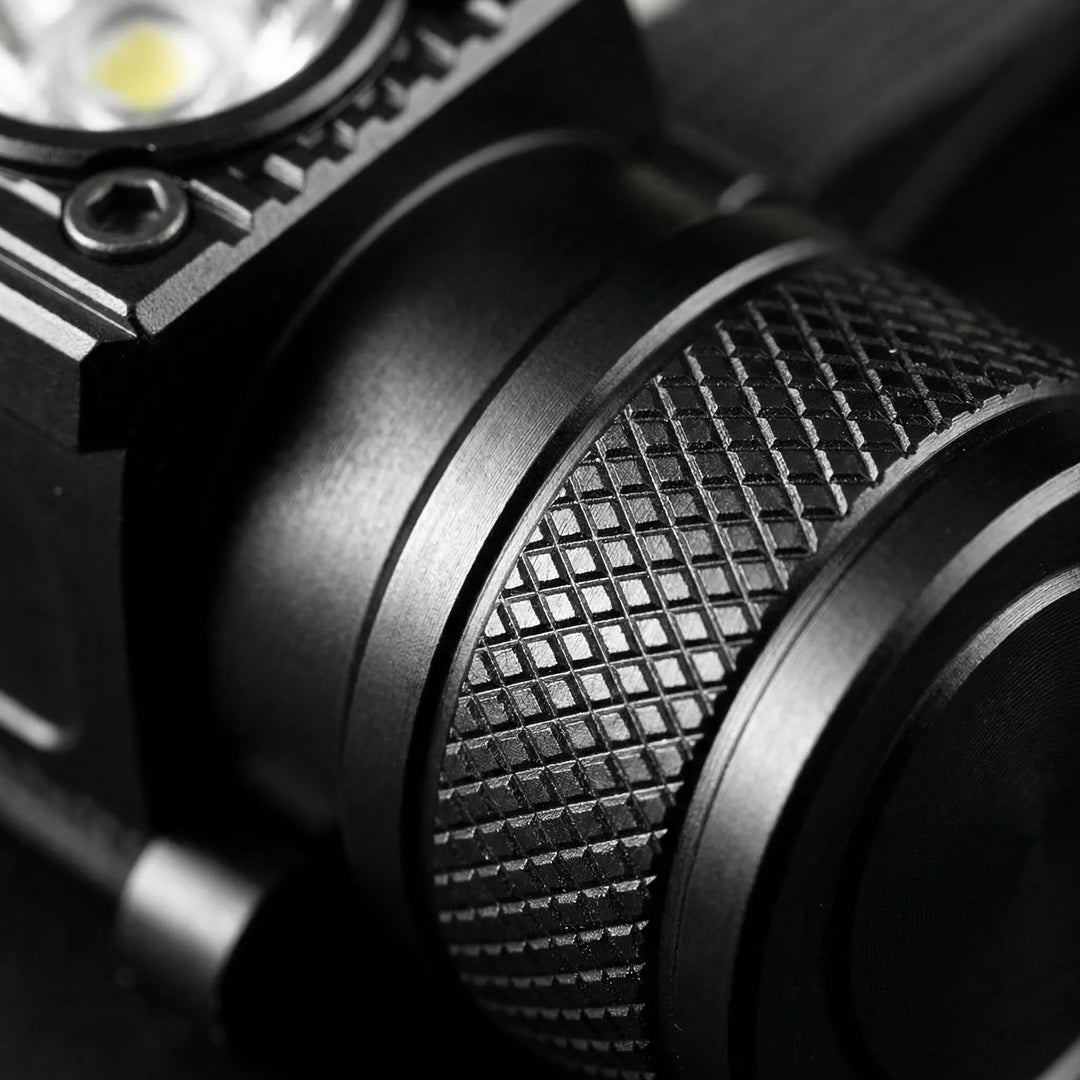 Hands-free rechargeable headlamp with dual-LED for fishing or camping. Essential gear for outdoor adventures.