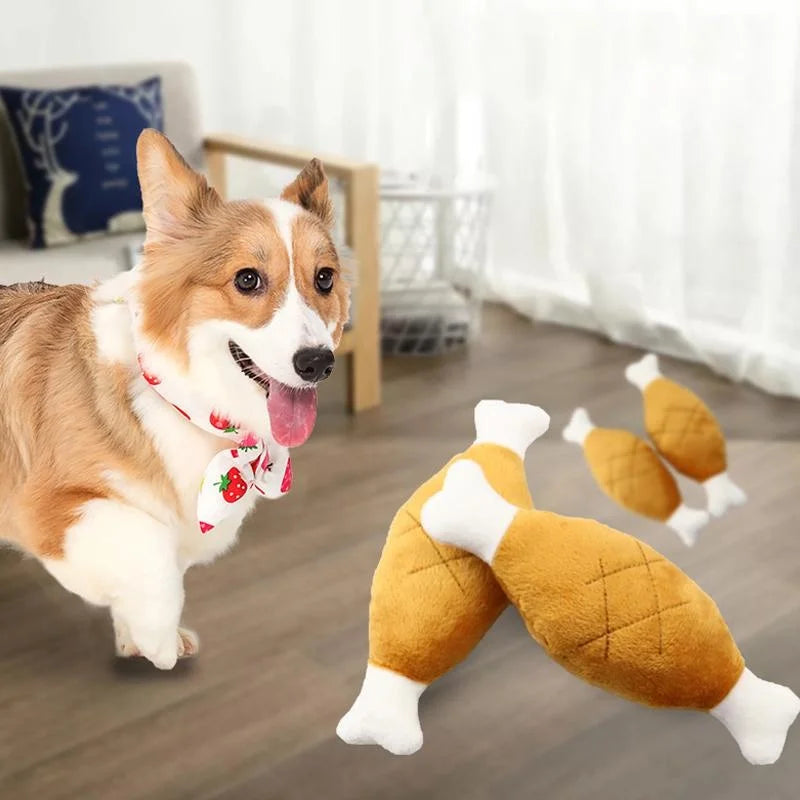 Soft pet toy, a durable and engaging plush squeaky dog toy for interactive fun