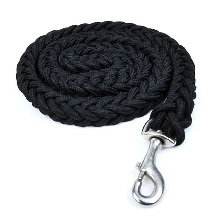 Unisex durable red nylon dog leash with comfort grip handle for pet training and safety