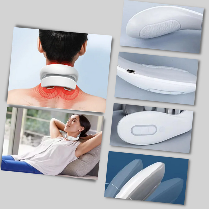 Personal care unisex electric neck massager offering 6 modes and heat for daily wellness and stress relief.