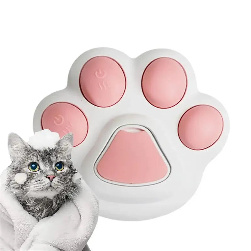 Close-up of pet grooming spray brush, showing fine mist nozzle for effective pet care