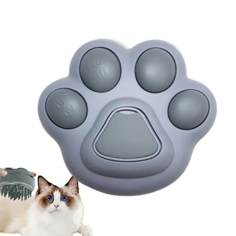 Unisex electric pet brush with water tank open, ready for refill, essential pet care tool