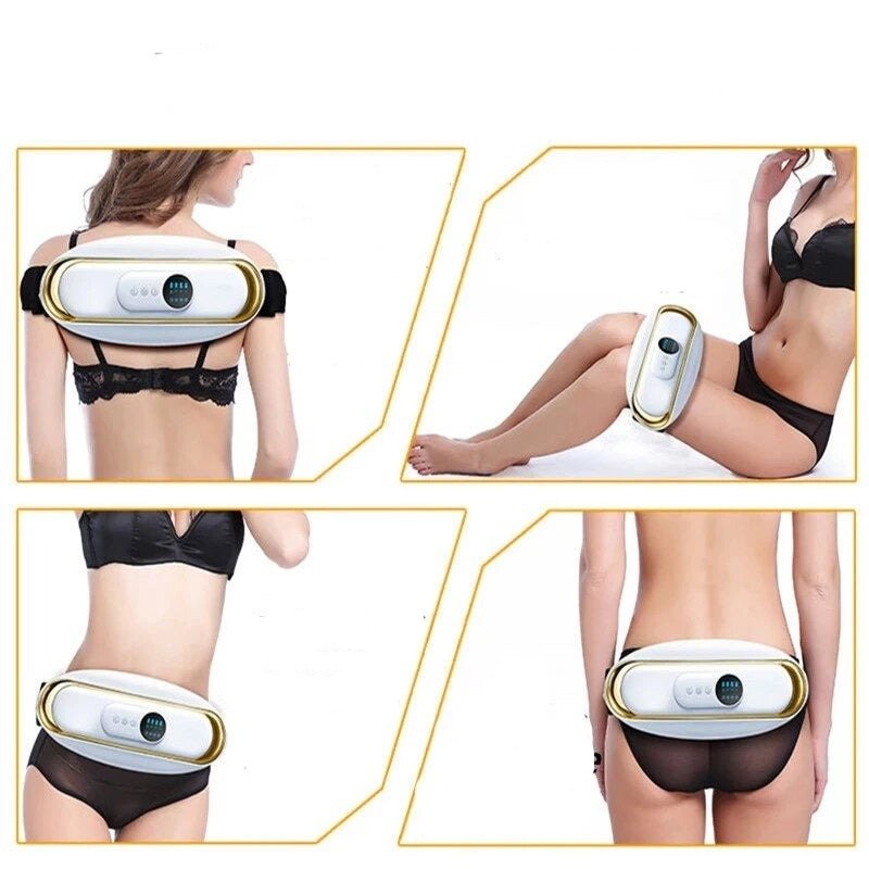 Electric fat burner waist massager promoting body toning, weight loss & overall wellness.