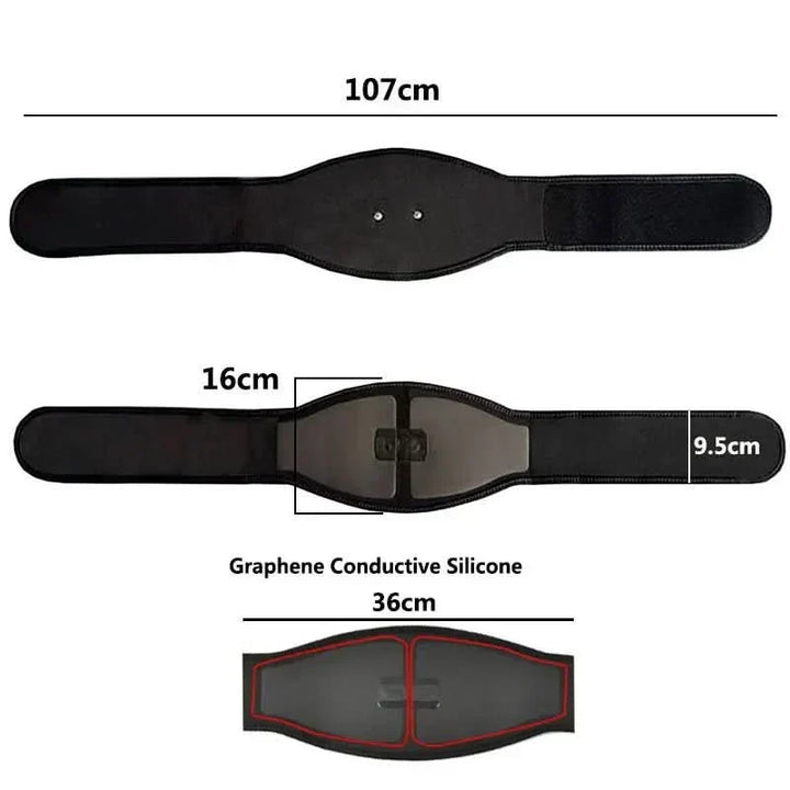 EMS abdominal trainer for men & women. Achieve a stronger core & targeted muscle stimulation with this fitness device.