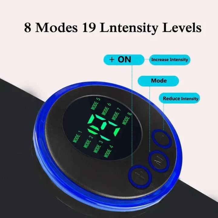 Sleek EMS abdominal muscle stimulator pad, designed for effective core workouts & electric muscle toning.
