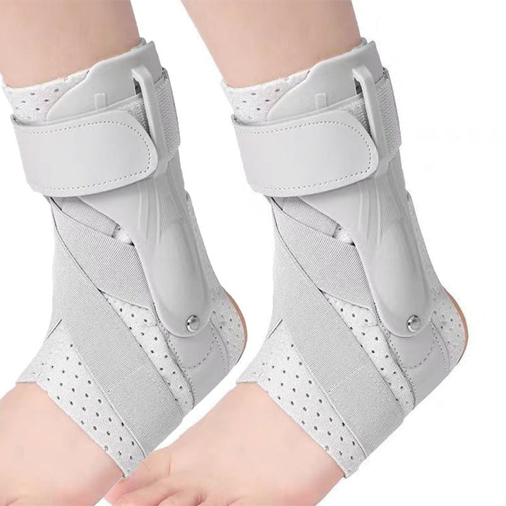 Person wearing ergonomic ankle support during a workout, demonstrating active joint protection & recovery.