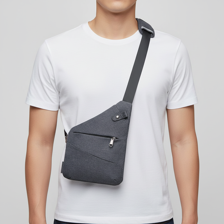 Secure unisex travel bag, ergonomic shoulder design with anti-theft features for peace of mind.