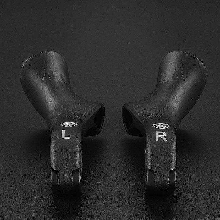 Durable unisex ergonomic bike accessories: anti-slip handlebar grips ensuring comfort for long cycling journeys.