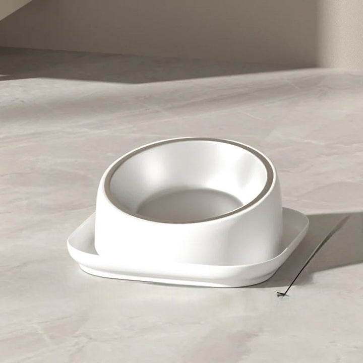 Unisex ergonomic non-slip pet bowl for cats & dogs, elevated for comfortable, healthy feeding