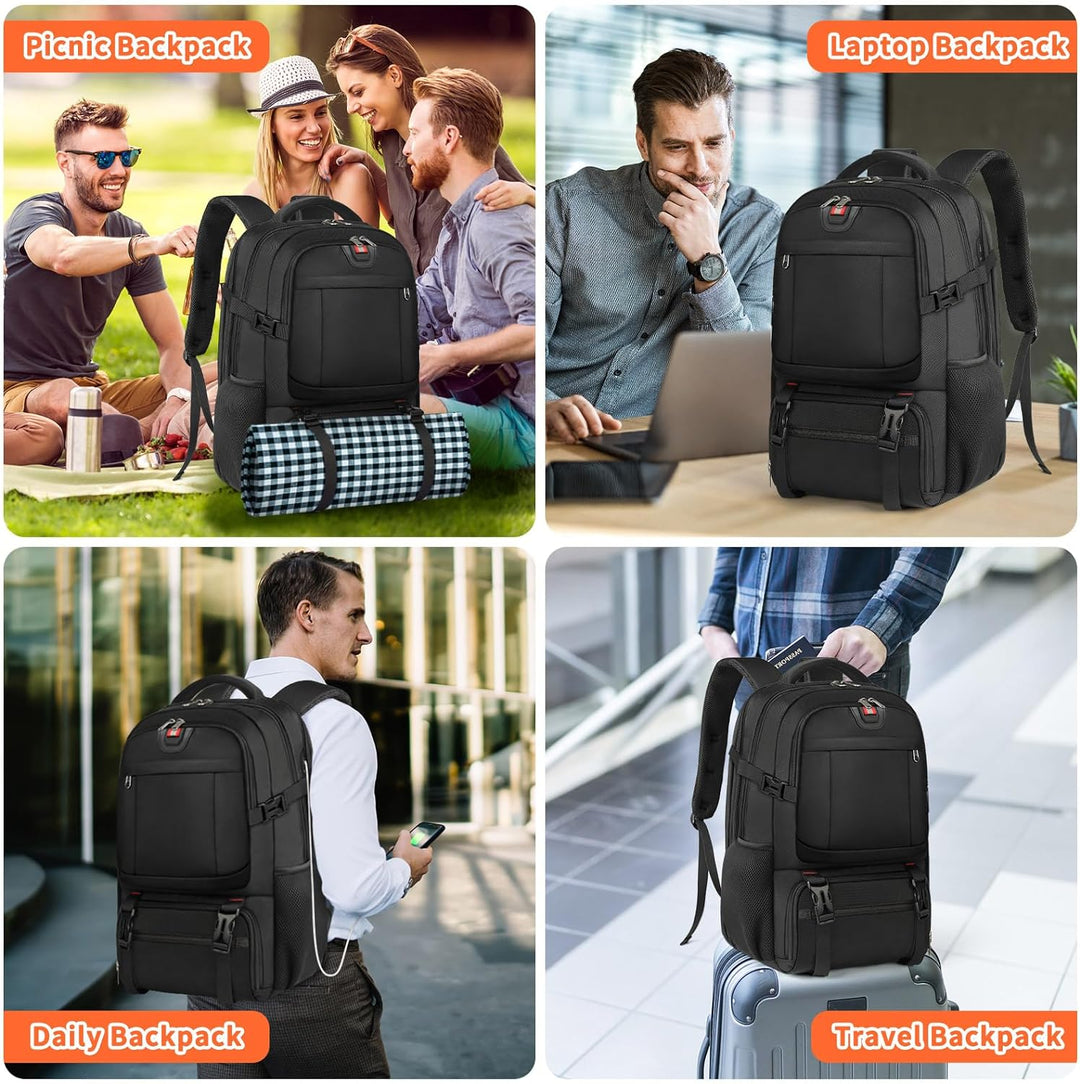 Versatile unisex work & school backpack. Large capacity daypack with comfortable straps and travel-friendly design.