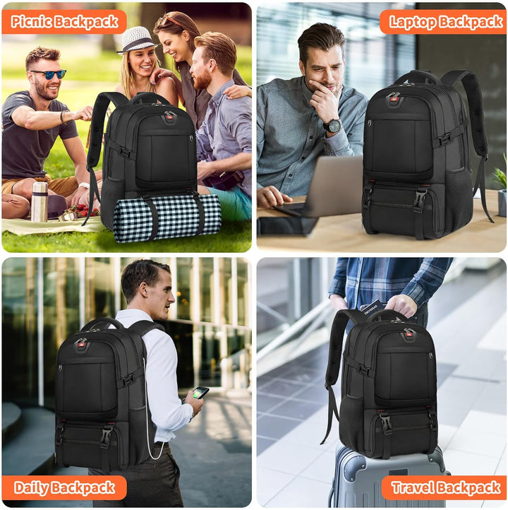 Versatile unisex work & school backpack. Large capacity daypack with comfortable straps and travel-friendly design.