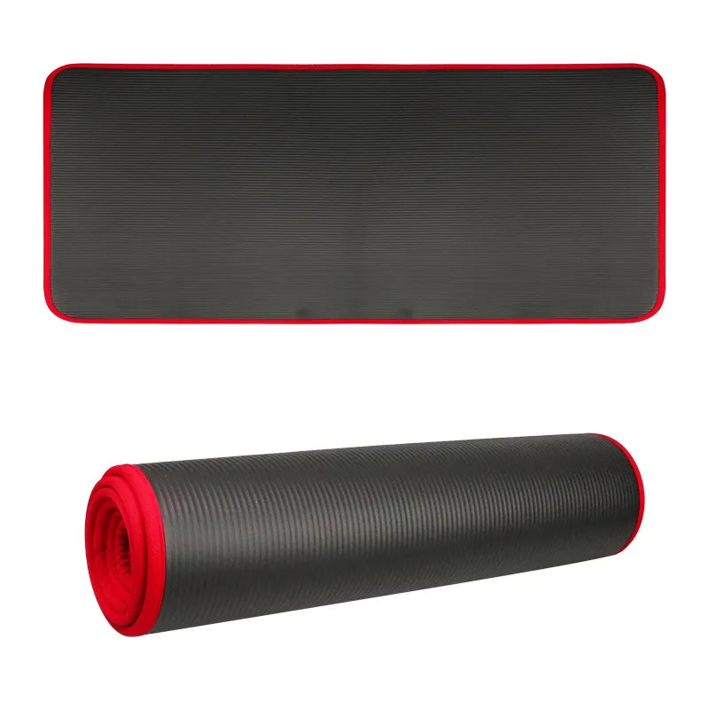 Durable extra thick non-slip yoga mat, designed for comfort & stability in home gym or studio.