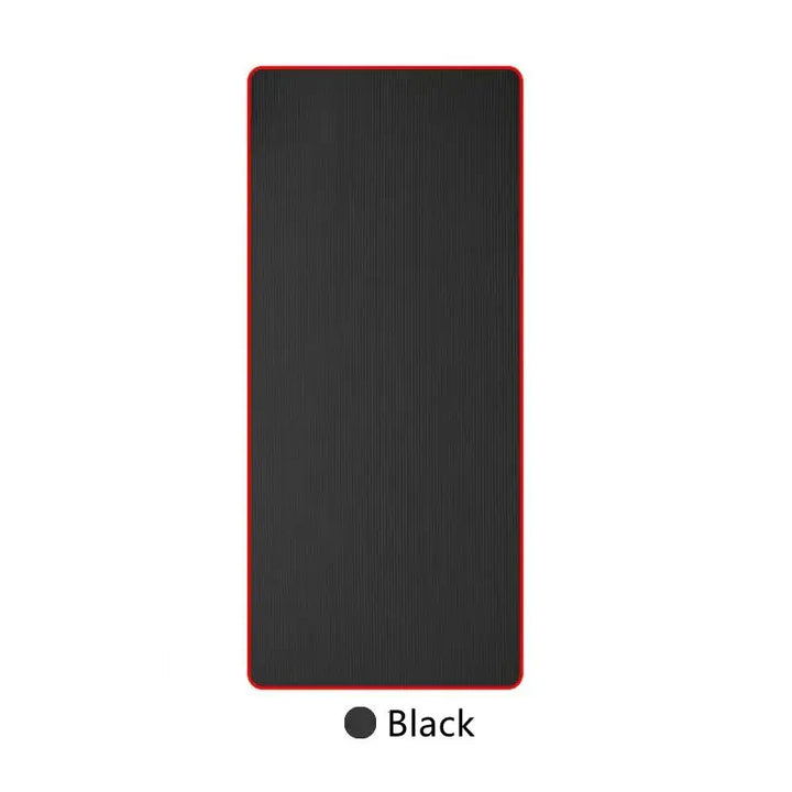 High-density extra thick yoga mat for pilates, stretching & fitness. Durable non-slip design.