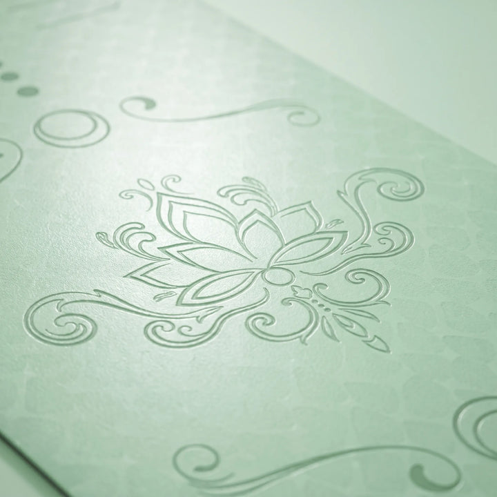 Thick TPE exercise mat, non-slip & cushioned for comfortable home workouts, yoga & pilates.