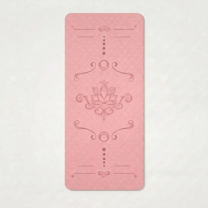 Versatile unisex extra wide fitness mat for yoga, pilates, and home workouts. Thick, durable TPE.