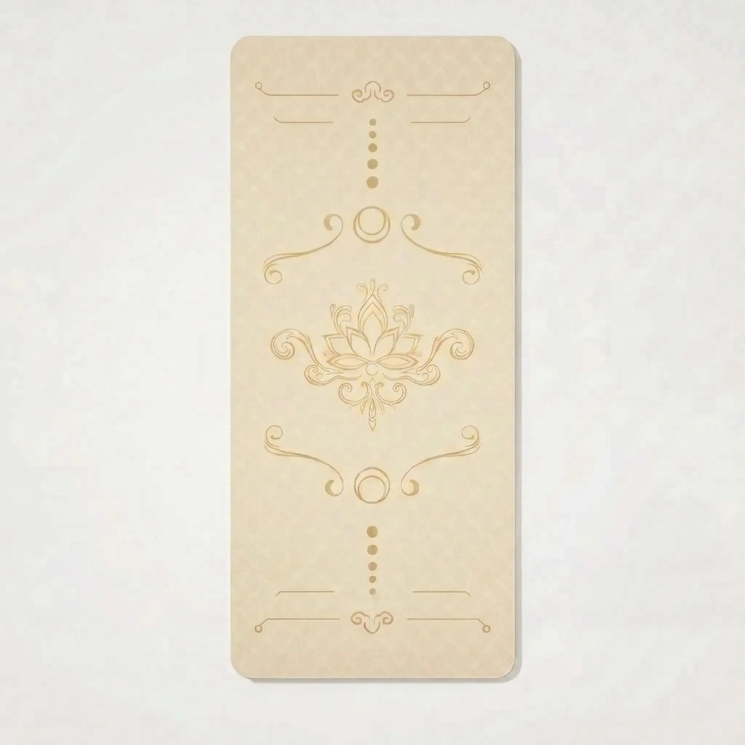 Enhance home workouts with this extra wide, thick TPE mat. Cushioned & non-slip for fitness.