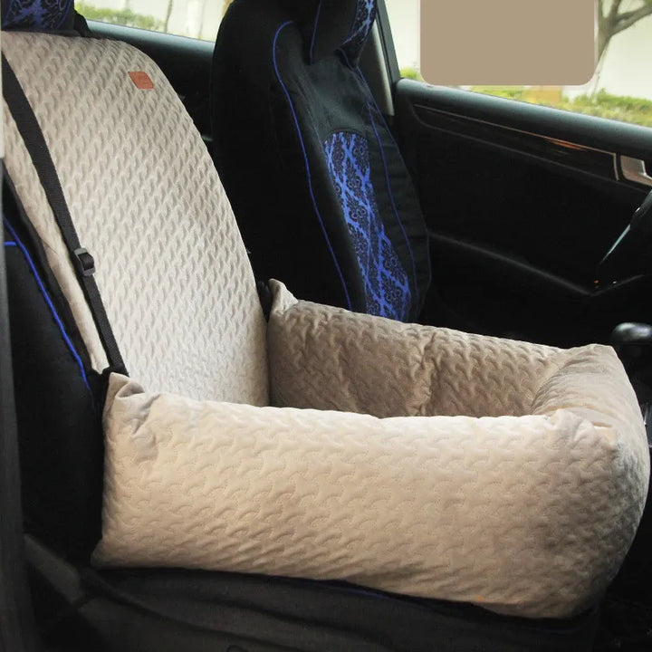 Ergonomic foldable car seat cushion providing perfect back support and travel comfort for all