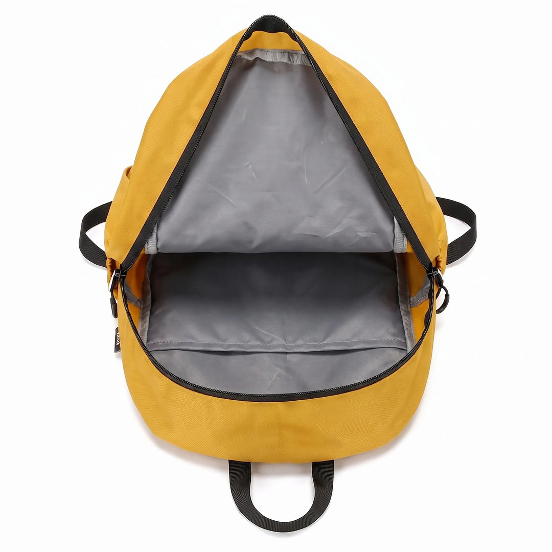 Unfolded lightweight hiking daypack (cyan), spacious for day hikes, outdoor adventures & camping essentials.