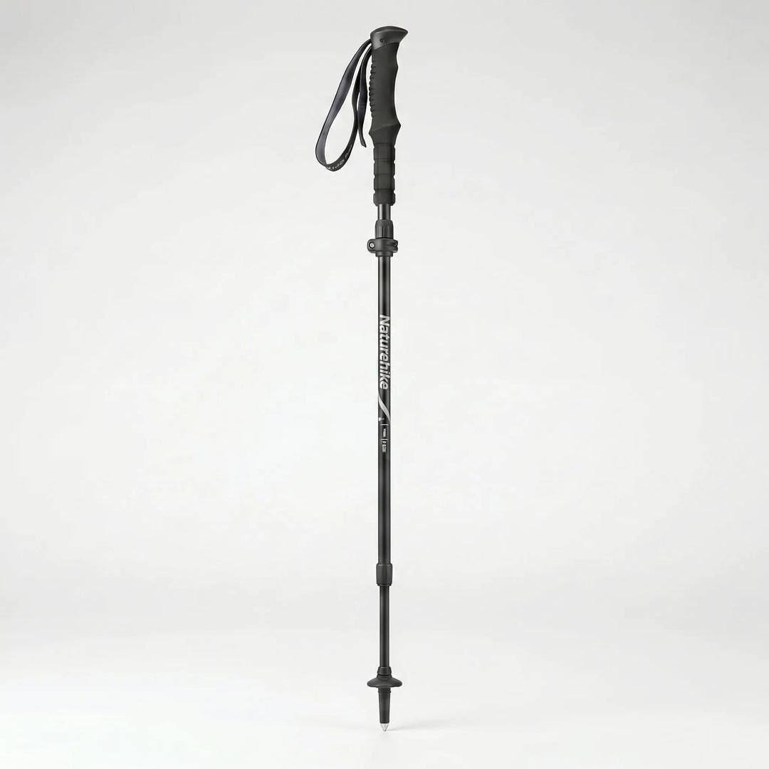 Compact unisex hiking stick, easily foldable for trail walking & adventure travel.