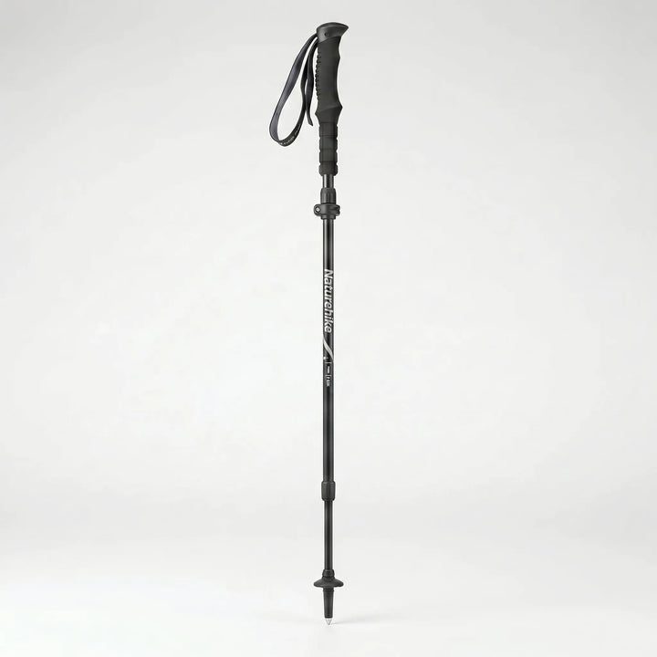 Compact unisex hiking stick, easily foldable for trail walking & adventure travel.