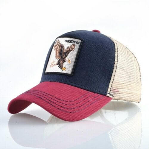 Unisex Freedom Eagle baseball cap, durable for outdoor adventures. Adjustable for optimal comfort.