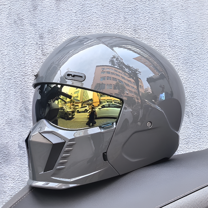 New3 full face motorcycle helmet, unisex, designed for enhanced road protection and safety.