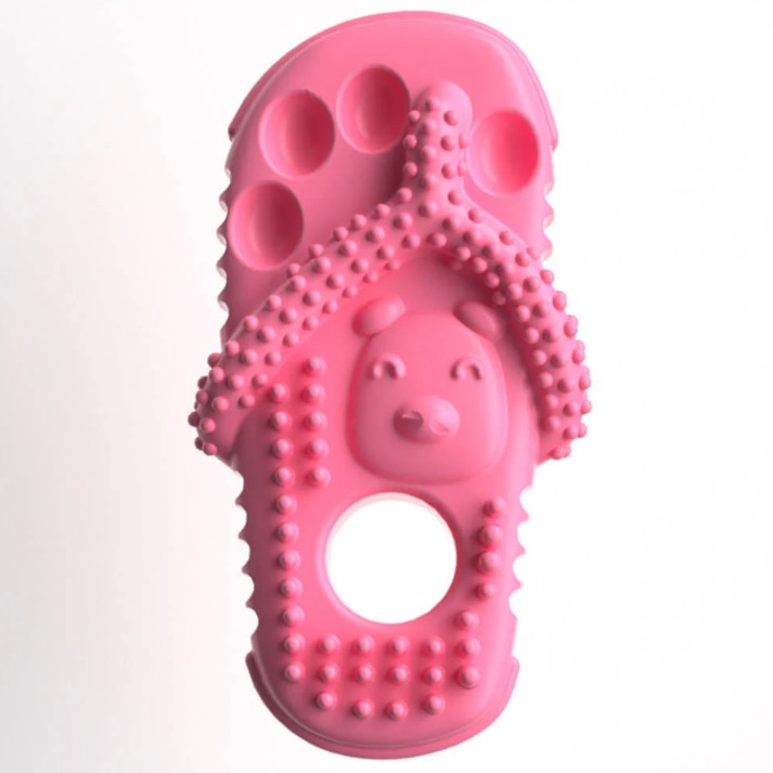 Pet supplies: interactive flip flop chew toy for dogs, good for dental cleaning.