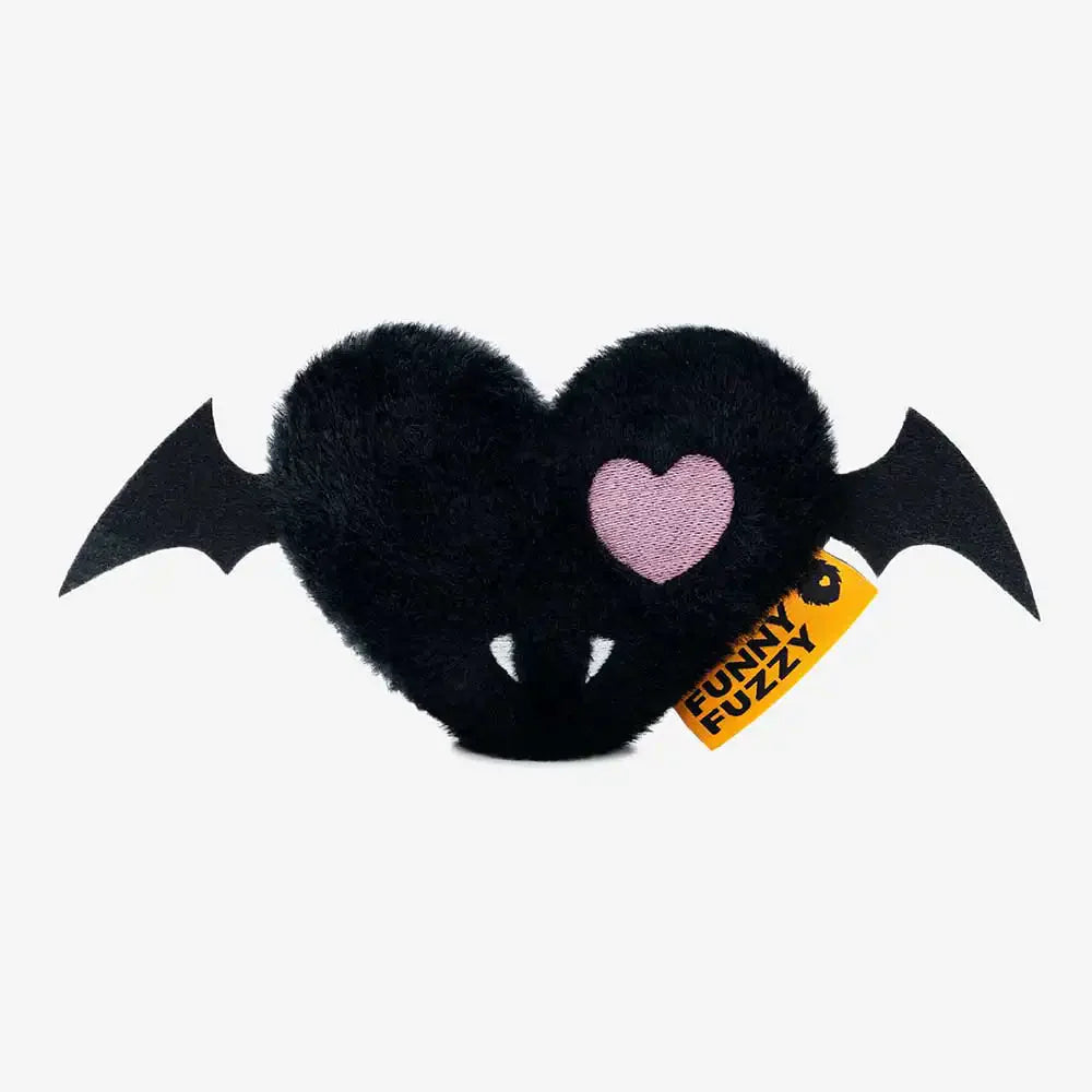 Unisex Halloween Plush Bat Heart Squeaky Dog Toy