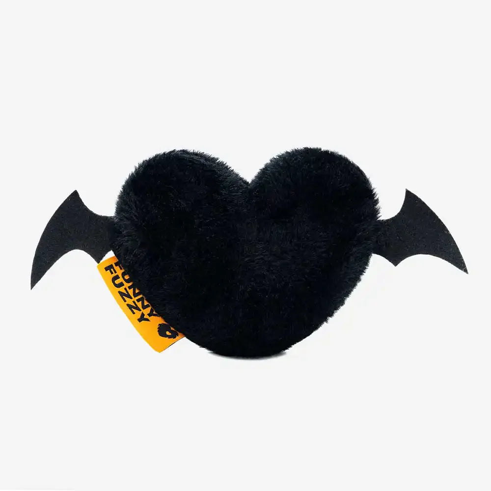 Unisex Halloween Plush Bat Heart Squeaky Dog Toy