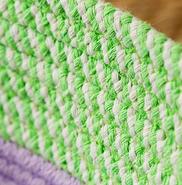 Artisan-crafted cotton rope cat bed with unique animal design, durable and comfortable pet furniture