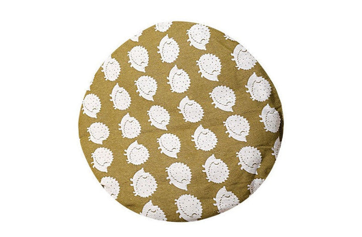 Angled view of a unisex woven cotton rope cat bed, offering feline comfort and a scratch pad
