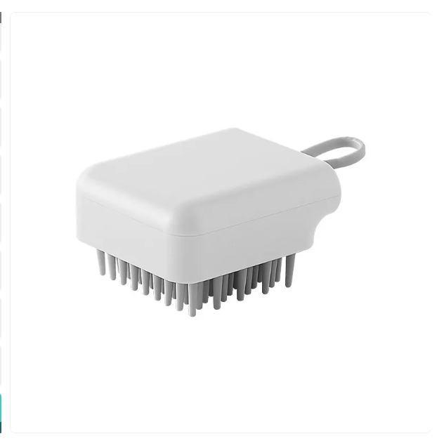 Body care massage brush with soft bristles, perfect for skin rejuvenation and a relaxing bath accessory