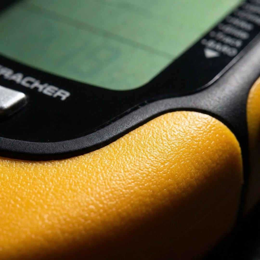 Portable handheld GPS device for hiking & camping, featuring accurate altimeter, compass, & temperature.