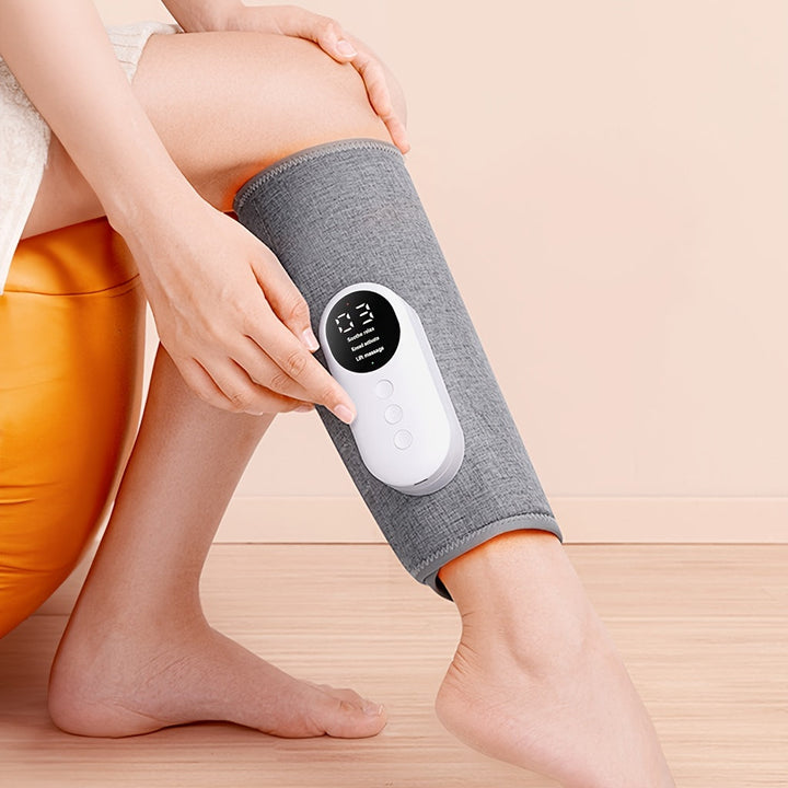 Unisex heated leg massager for deep muscle relief & improved circulation.