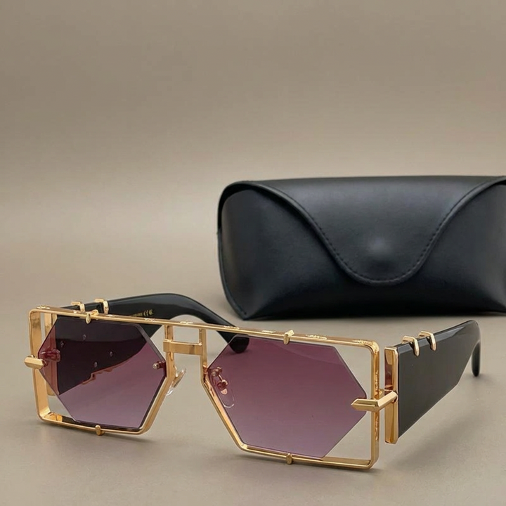 Explore in style with unisex hexagon alloy frame sunglasses, guaranteed UV400 protection.
