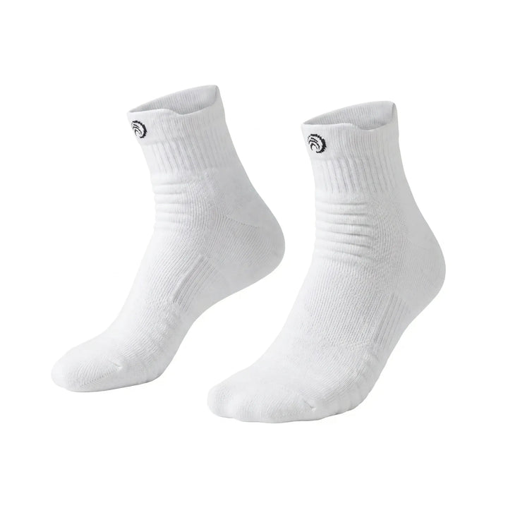 Athletic unisex compression socks, promoting better circulation and support for fitness activities.
