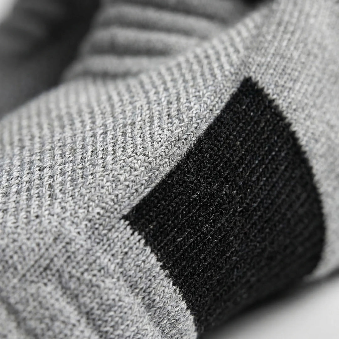 Athletic compression socks for men & women, offering high elasticity and support during intense workouts.