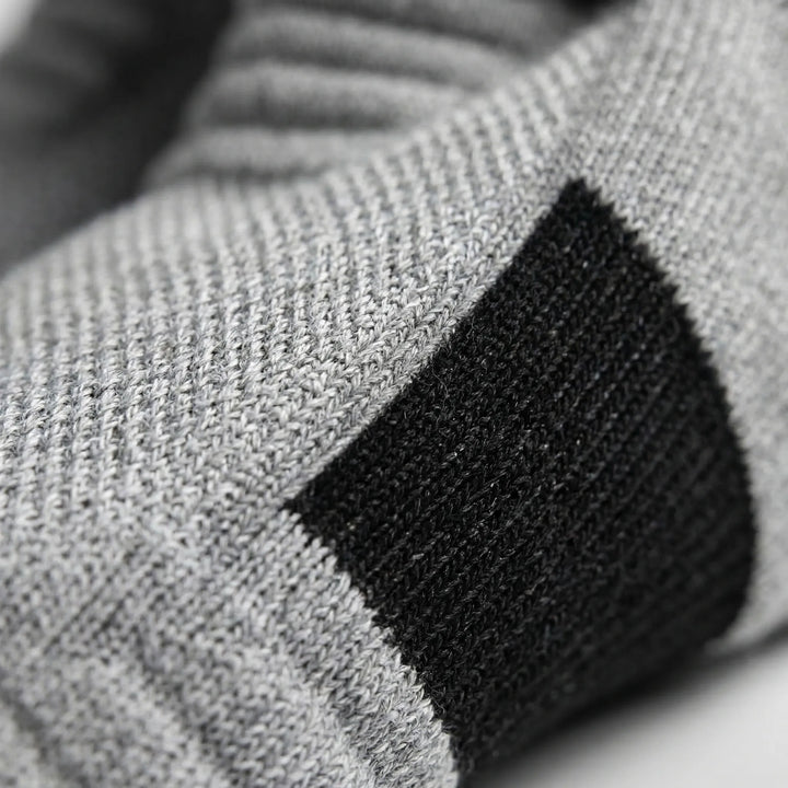 Athletic compression socks for men & women, offering high elasticity and support during intense workouts.