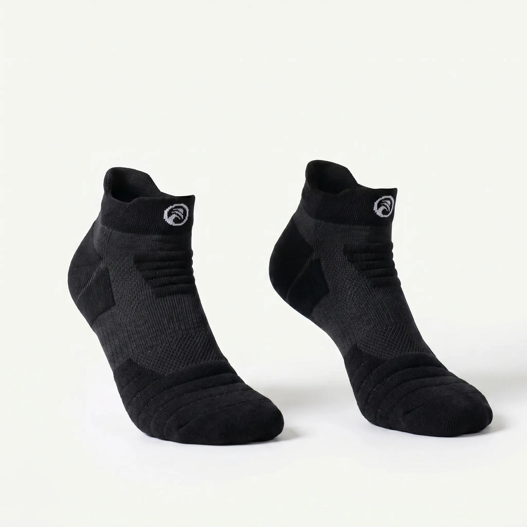 Supportive high elastic compression socks for basketball players and general sports enthusiasts.