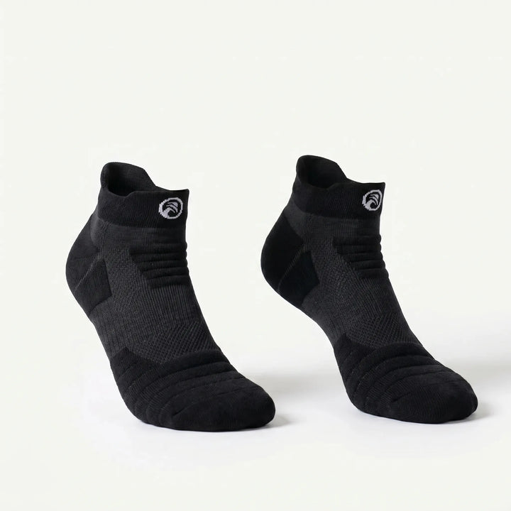 Supportive high elastic compression socks for basketball players and general sports enthusiasts.