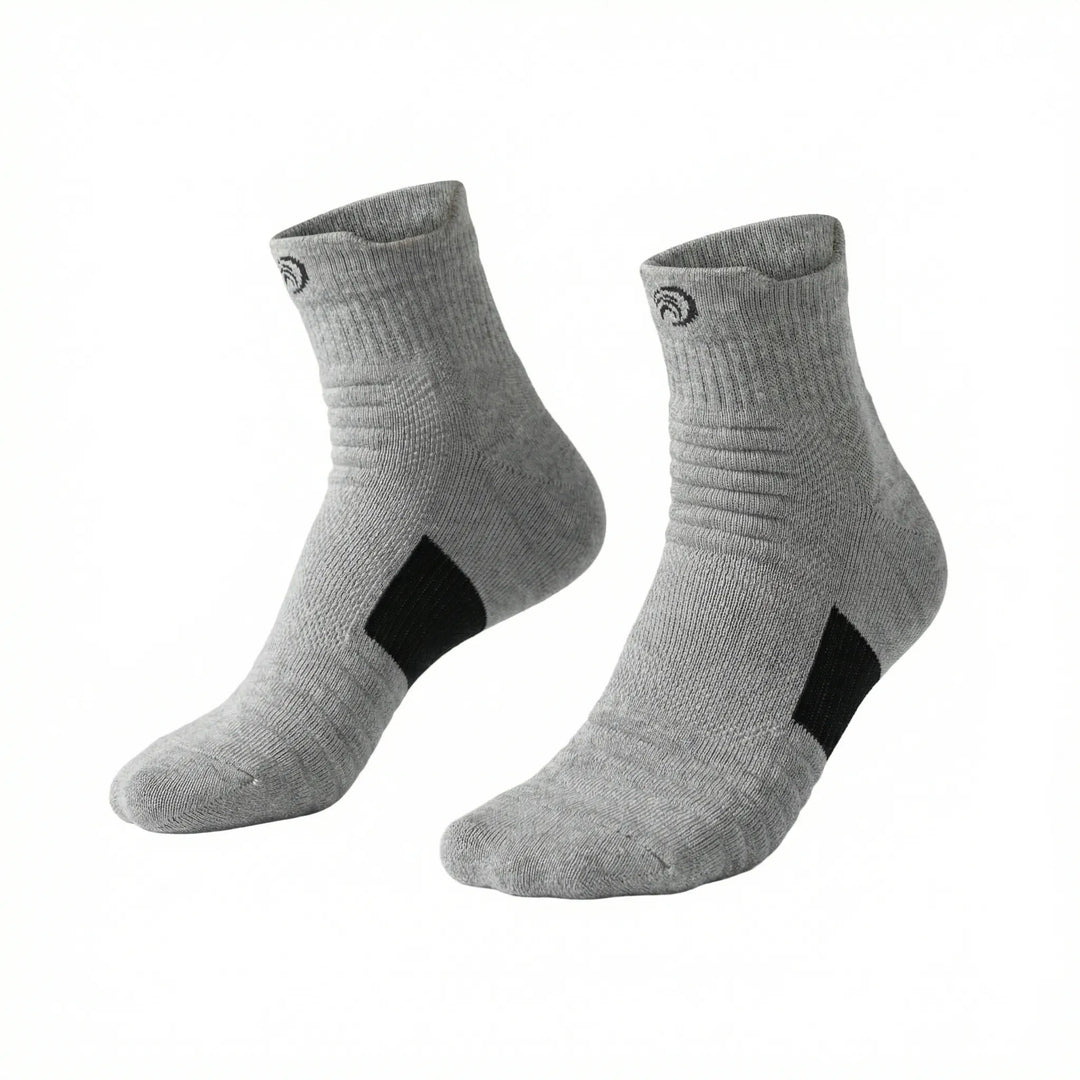 Unisex activewear compression socks, designed for optimal comfort & breathability during exercise.