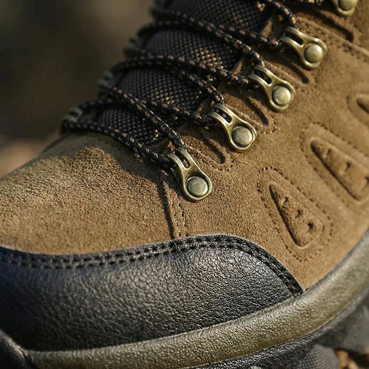 Durable high-top unisex hiking boots for all-terrain walking & challenging trail adventures.