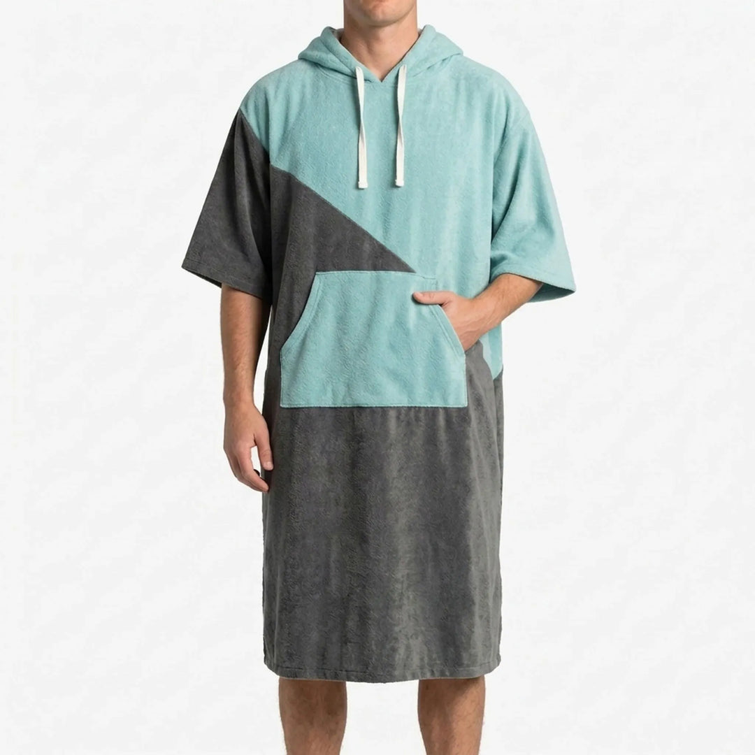 Quick-dry hooded changing poncho. Provides privacy for swim changing at the beach, pool, or travel.