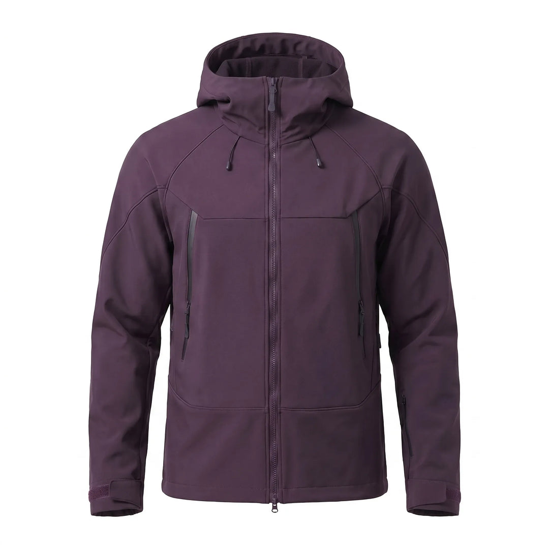 Travel-friendly multi-sport unisex hooded jacket, all-weather comfort for diverse outdoor activities.