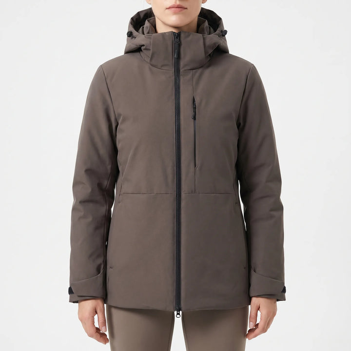 Insulated winter jacket: Unisex hooded windbreaker, perfect for skiing, hiking, & outdoor adventures.