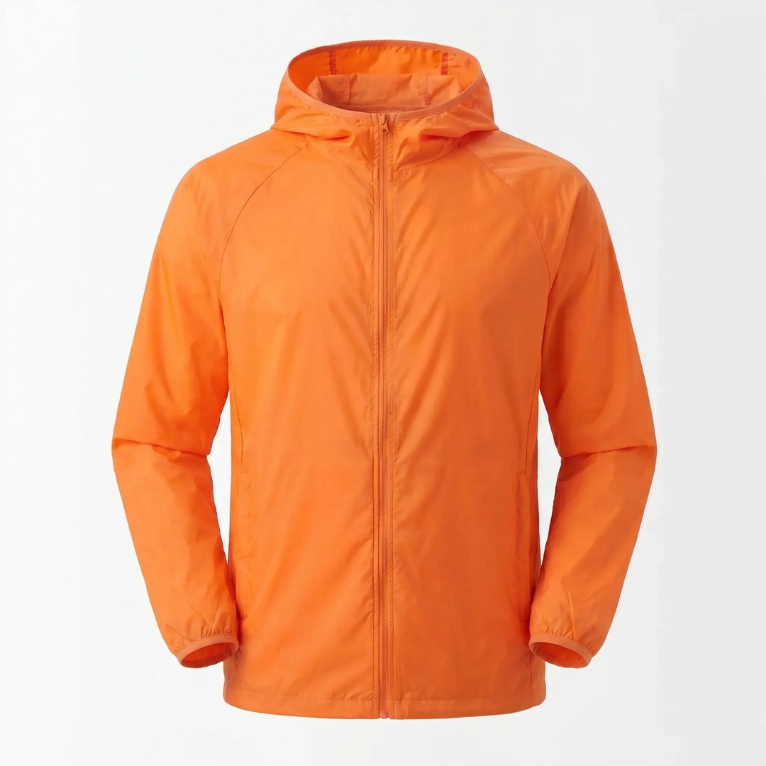High-performance hooded windbreaker, offering essential protection for any outdoor adventure.