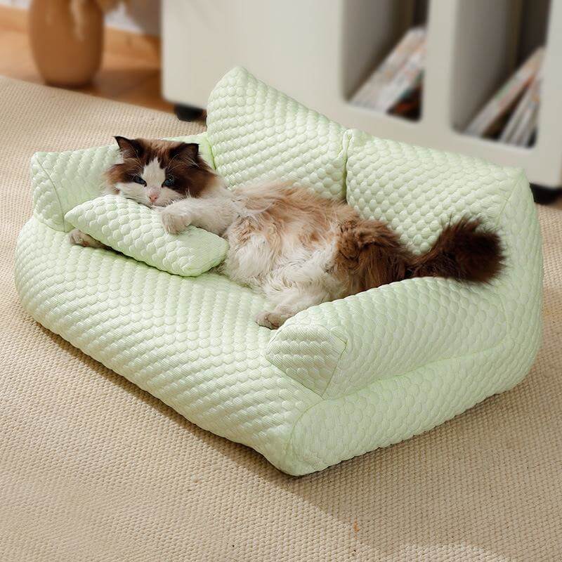 Summer comfort dog bed, ice silk and breathable, a must-have pet sofa